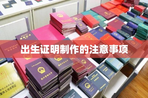 科右中旗出生证明制作的注意事项